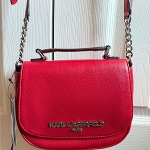 Karl Lagerfeld Vibrant Red Crossbody Bag
